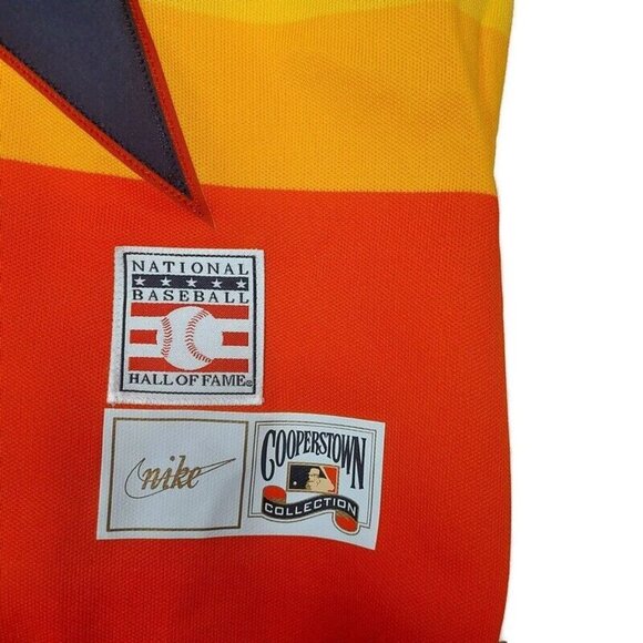 Nike Nolan Ryan Houston Astros Jersey Mens M Hall of Fame Cooperstown Collection - Picture 6 of 12